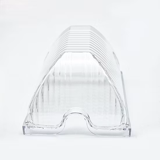 ISO-zertifizierte Fabrik, kundenspezifische Spritzgussteile aus hochtransparentem PC-Kunststoff