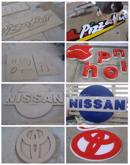 1224 PMMA PC Acryl Kunststoff 3D Werbeschilder Buchstaben Badewanne LED Deckenleuchte Herstellung Vakuumformmaschine